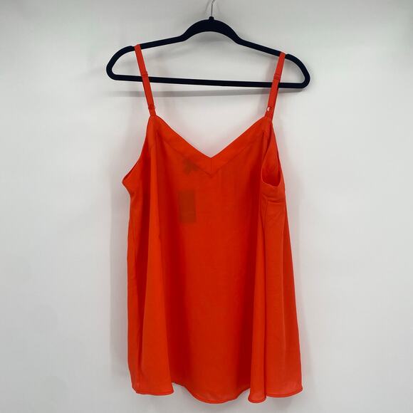 Torrid Women's Bright Orange Flowy Tunic Cami Plus Size 1X NEW - Picture 3 of 7
